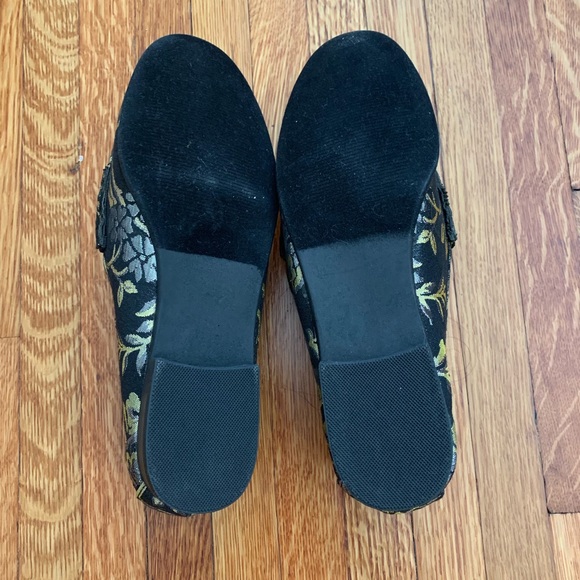 Metallic Floral Just Fab 8.5 loafer - Picture 3 of 4